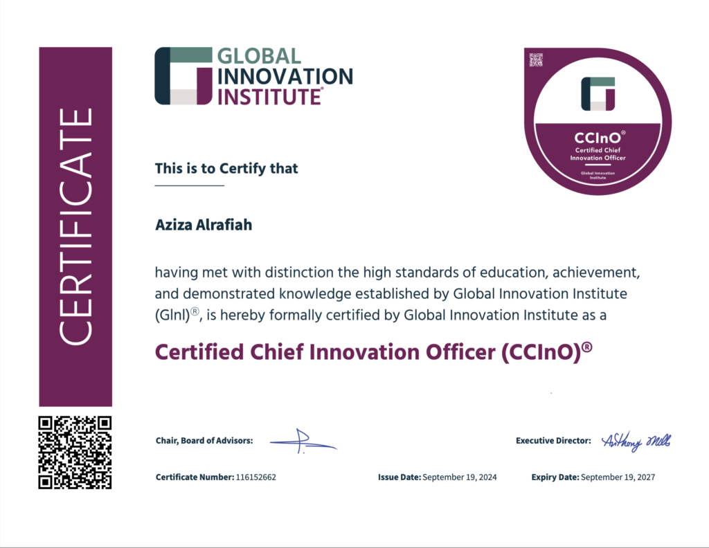 CCInO Certificate